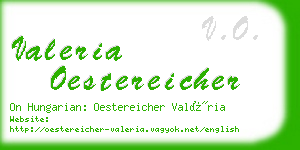 valeria oestereicher business card